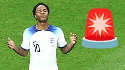 Golpe al interior de la plantilla inglesa.