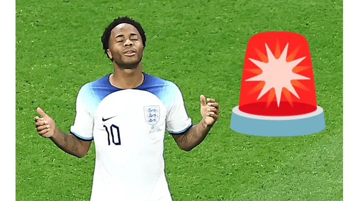 Golpe al interior de la plantilla inglesa.