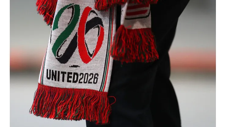 Una bufanda alusiva a la Copa del Mundo 2026.