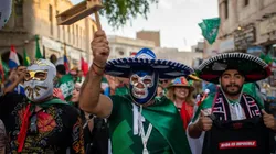 Aficionados mexicanos en el Mundial Qatar 2022.