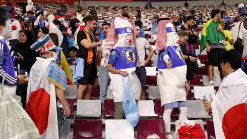 Los aficionados de Japón han dado muestras de civismo en los estadios mundialistas.