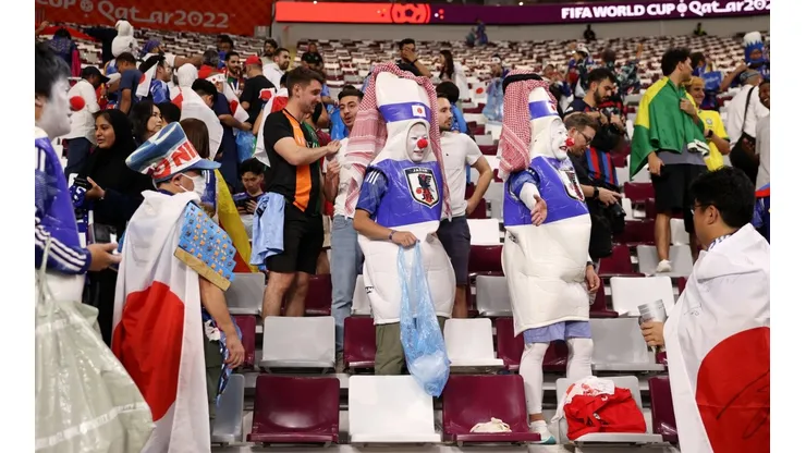 Los aficionados de Japón han dado muestras de civismo en los estadios mundialistas.