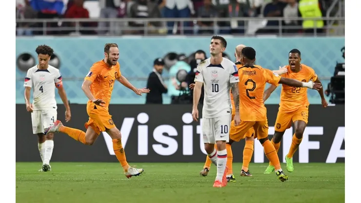 El contraste del júbilo de Daley Blind con el pesar de Christian Pulisic.
