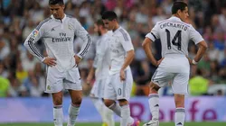 Cristiano Ronaldo y Javier Chicharito Hernández con Real Madrid en La Liga 2014-15.