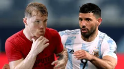 Canelo y el Kun se subieron al ring.