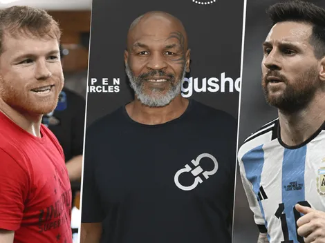 Canelo vs. Messi: el día que Tyson llegó con una camiseta de Argentina