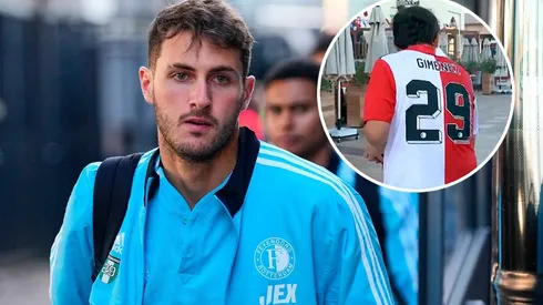 Mikel Arriola pasea por Qatar con la playera de Santi