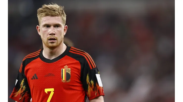 Kevin de Bruyne en la victoria de Bélgica sobre Canadá.