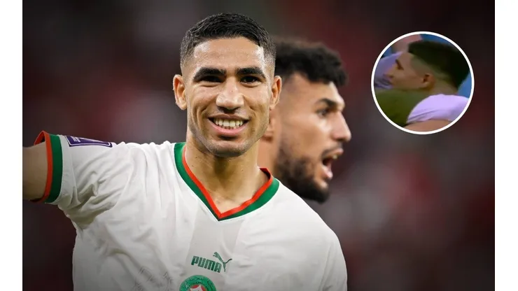Hakimi y su madre Marruecos 2022