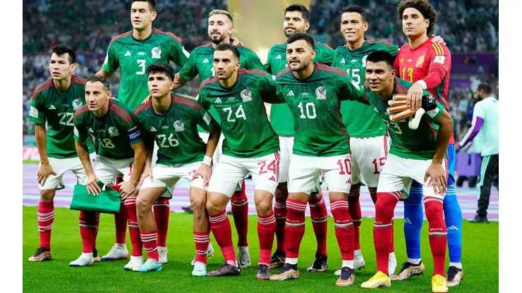 Andrés Guardado en la alineación titular contra Argentina en Qatar 2022.