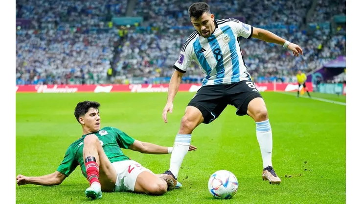 Duelo entre Kevin Álvarez de México y Marcos Acuña de Argentina.