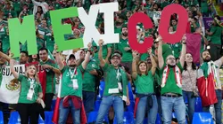 Aficionados mexicanos y un ofensivo cántico contra Argentina.