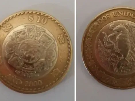 Así puedes reconocer la moneda de 10 pesos del año 2000 que vale una fortuna