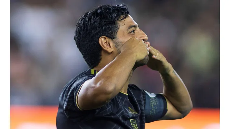 July 30, 2022, Los Angeles, California, USA: Carlos Vela 10 of the Los Angeles Football Club greets his family prior to