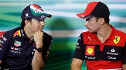 Sergio Pérez y Charles Leclerc luchan por el segundo puesto.