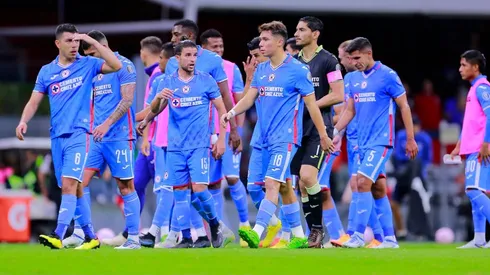 Cruz Azul en uno de sus últimos partidos del torneo Apertura 2022.