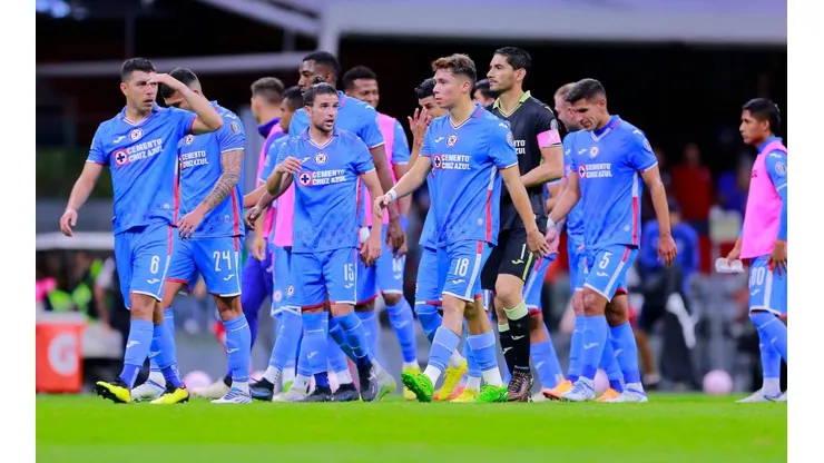 Cruz Azul en uno de sus últimos partidos del torneo Apertura 2022.