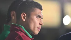 Orbelín Pineda en una concentración de la selección mexicana en septiembre de 2022.