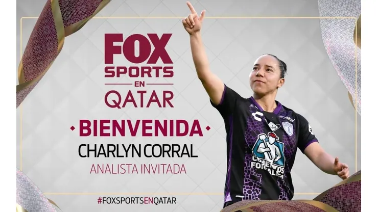 La presentación de Charlyn Corral como refuerzo de Fox Sports para Qatar 2022.