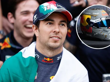 Checo presentó su casco para Brasil y le hizo un pedido a la FIA