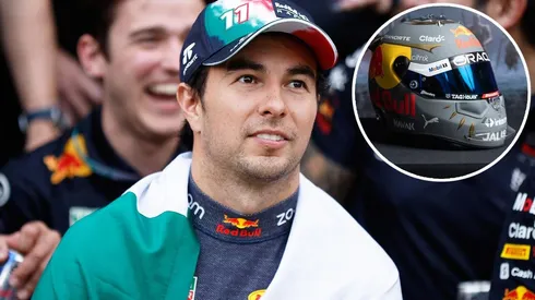 Checo presentó su casco para Brasil y le hizo un pedido a la FIA