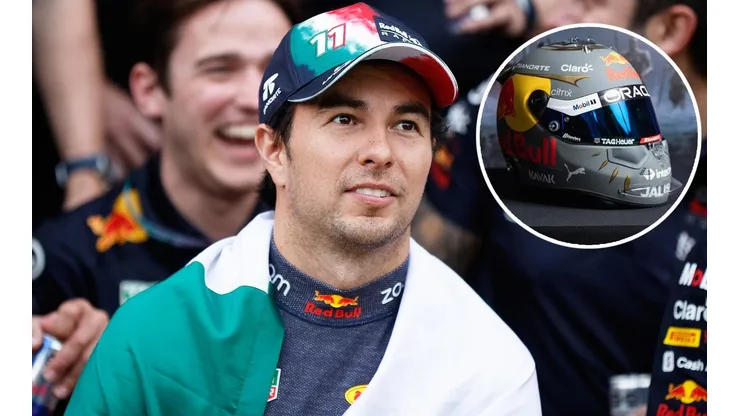 Checo presentó su casco para Brasil y le hizo un pedido a la FIA