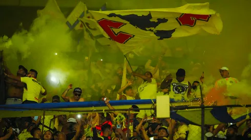 La afición del América en la Semifinal del Apertura 2022 ante Toluca.