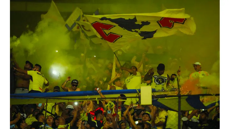 La afición del América en la Semifinal del Apertura 2022 ante Toluca.