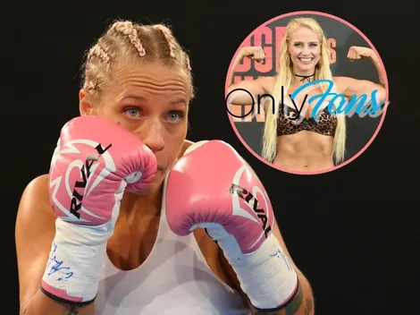 OnlyFans: Boxeadora anuncia su cuenta posando en lencería durante pesaje (VIDEO)