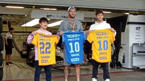 Gignac estuvo presente en el Gran Premio de México