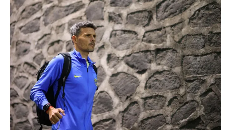 Fernando Ortiz en el estadio Azteca en el torneo Apertura 2022.