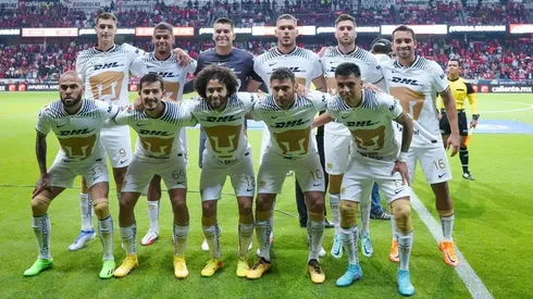 Toluca, Estado de Mexico, 10 de septiembre de 2022. Foto de equipo de Pumas, durante el partido de la jornada 14 del torneo Apertura 2022 de la Liga BBVA MX, entre los Diablos Rojos del Toluca y los Pumas de la UNAM, celebrado en el estadio Nemesio Diez. Foto: Imago7/ Rafael Vadillo