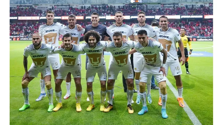 Toluca, Estado de Mexico, 10 de septiembre de 2022. Foto de equipo de Pumas, durante el partido de la jornada 14 del torneo Apertura 2022 de la Liga BBVA MX, entre los Diablos Rojos del Toluca y los Pumas de la UNAM, celebrado en el estadio Nemesio Diez. Foto: Imago7/ Rafael Vadillo