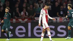 AMSTERDAM - (LR) Mo Salah of Liverpool FC celebrates the 0-1, Edson Alvarez of Ajax during the UEFA Champions League Gro
