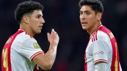 Jorge Sánchez y Edson Álvarez en su primera temporada en el Ajax.