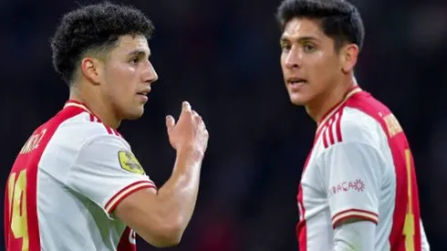 Jorge Sánchez y Edson Álvarez en su primera temporada en el Ajax.