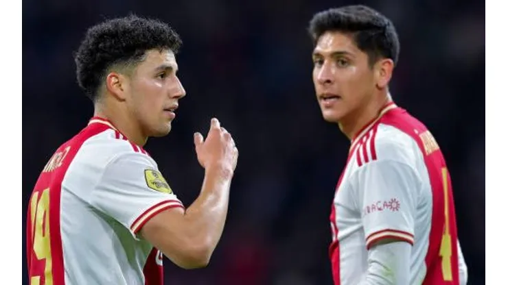 Jorge Sánchez y Edson Álvarez en su primera temporada en el Ajax.