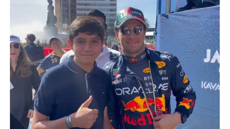 Matías conoció a Sergio Pérez en Guadalajara.