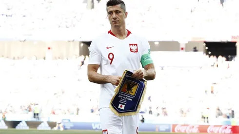 Robert Lewandowski en la Copa del Mundo Rusia 2018.