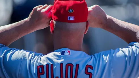 Albert Pujols en su temporada 22 en las Grandes Ligas.