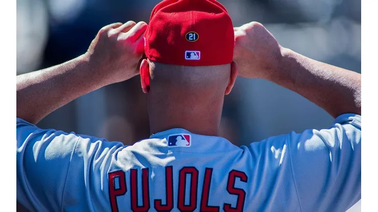 Albert Pujols en su temporada 22 en las Grandes Ligas.