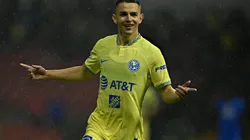 Álvaro Fidalgo celebra su gol ante Cruz Azul en el Apertura 2022.