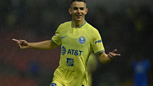 Álvaro Fidalgo celebra su gol ante Cruz Azul en el Apertura 2022.