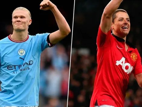 En Inglaterra recuerdan a Chicharito tras el hat-trick de Haaland