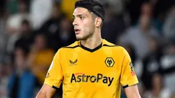 Raúl Jiménez en su partido más reciente con el Wolverhampton.