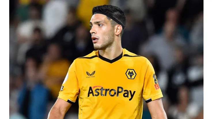 Raúl Jiménez en su partido más reciente con el Wolverhampton.