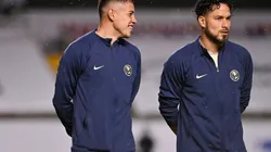 Emilio Lara y Bruno Valdez en un partido del torneo Apertura 2022.