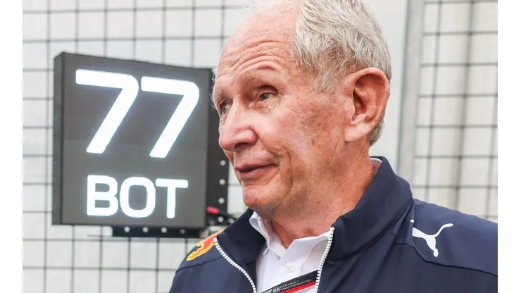 Helmut Marko reapareció en la previa de Singapur.