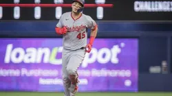 Joey Meneses contra los Marlines de Miami.