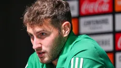 Santi Giménez, en el Media Day de la Selección Mexicana.